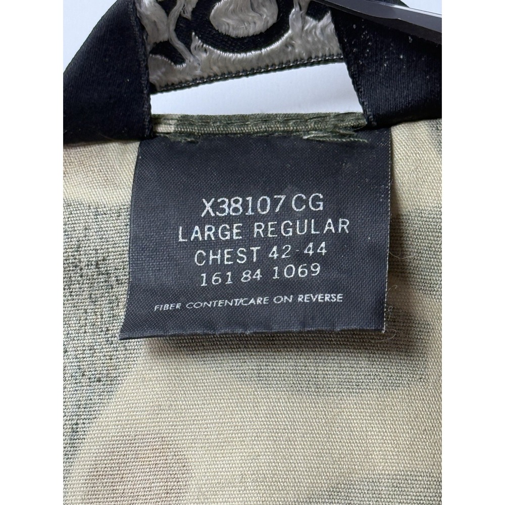 10X Camo Hunting Vest Mens Large 42-44 outdoor gear utility pockets Full Zip USA - Picture 4 of 10
